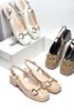 iày Búp Bê Nude Merly 1585 Đế Thấp 2cm Hở Gót Êm Chân