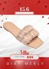 Dép Nữ Quai Ngang Voan Bèo Phồng Tiểu Thư Đế Chống Trượt, Dép Nữ Big Size, Dép Lê Nữ Thương Hiệu Merly 1592 Nâu Voan