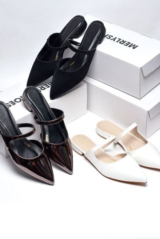 Giày Sục Bệt Mũi Nhọn Basic Sang Trọng Bigsize Merly 1605