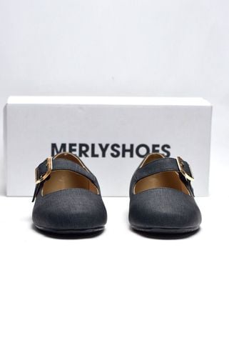 [PHOM TO] Giày Búp Bê Quai Ngang Mary Jane Bệt Merly 1629 Đen CP Bigsize 35-43, Giày Búp Bê Nữ, Giày Bệt Nữ