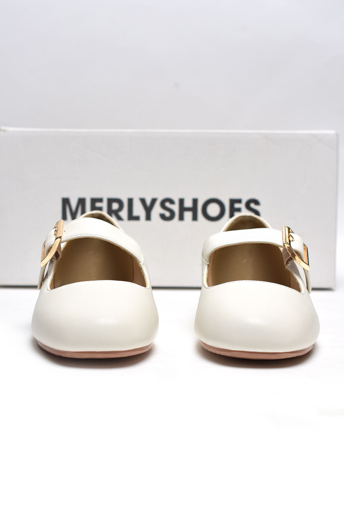 [PHOM TO] Giày Búp Bê Quai Ngang Mary Jane Bệt Merly 1629 Trắng Hạt Dẻ Gân Vải Sang Bigsize 35-43, Giày Búp Bê Nữ, Giày Bệt Nữ