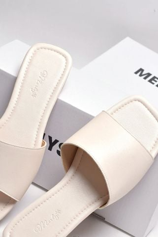 Dép Lê Nữ Big Size 40 41 42 43 Quai Ngang Màu Hồng Pastel Merly 1633, Dép Nữ Quai Ngang Da Mềm