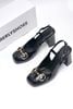Giày Cao Gót Mũi Vuông Sang Chảnh Merly 1585 Trắng Bóng Bigsize 35-43
