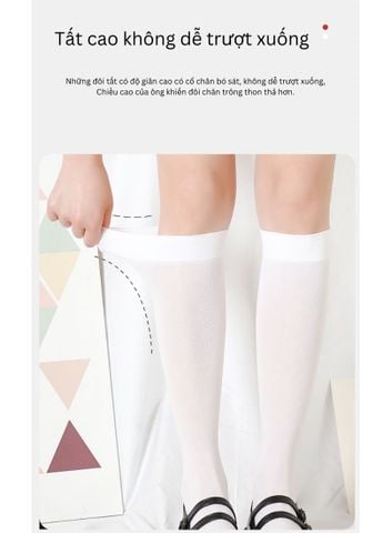 Tất Lửng Nữ Chất Lụa Mềm, Kiểu Dáng Trẻ Trung JK