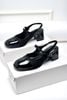 [Restock] Giày Búp Bê Cao Gót Mary Jane Có Quai Ngang, Đế vuông 5cm Merly 1537 Đen, Giày Size 43, Giày Nữ Big Size, Giày Cao Gót Big Size, Slingback, Giày Mũi Vuông