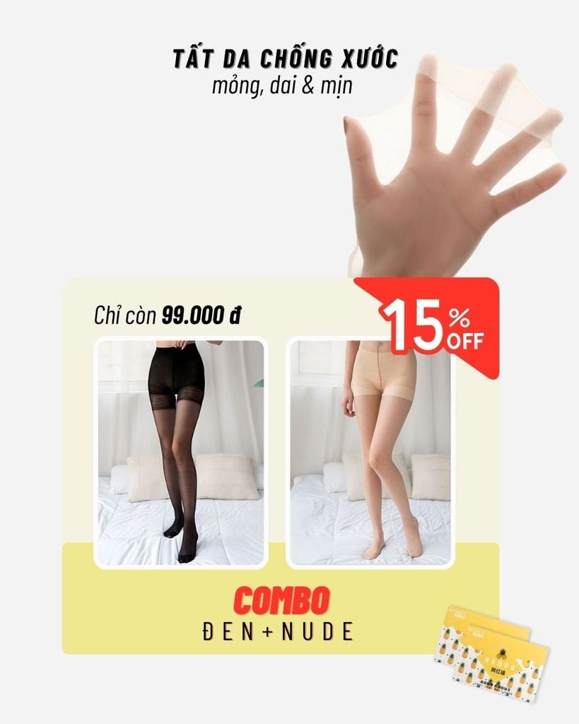 [COMBO 2 ĐÔI] Quần Tất Big Size Siêu Dai Chống Xước – Mỏng Nhẹ, Co Giãn Tốt, 60-120kg mặc thoải mái