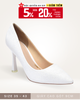 Giày Cao Gót Trắng 9cm