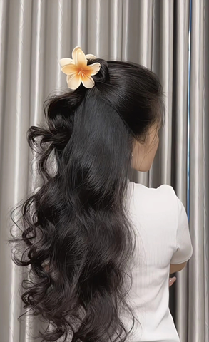 Kẹp tóc hoa sứ nhiều màu
