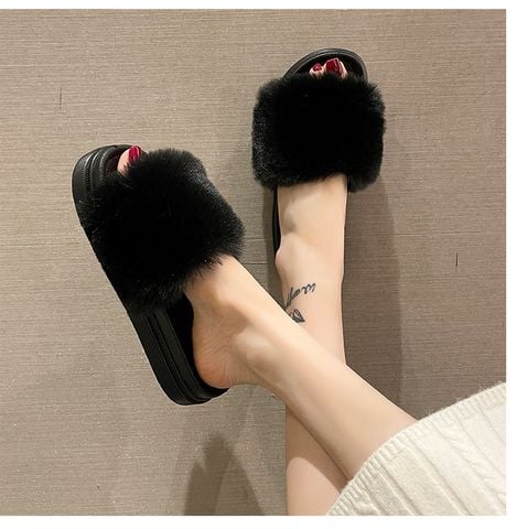 Dép Lông Nữ Đế Bánh Mì Bigsize 36-40 1613N, Dép Lê Nữ, Dép Nữ Quai Ngang, Dép Đi Du Lịch