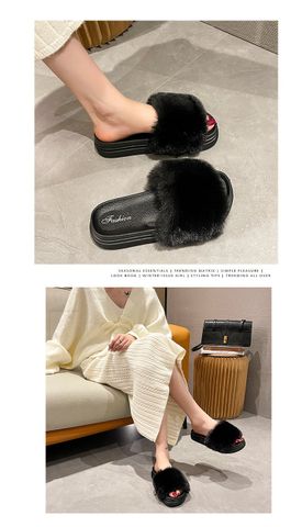 Dép Lông Nữ Đế Bánh Mì Bigsize 36-40 1613N, Dép Lê Nữ, Dép Nữ Quai Ngang, Dép Đi Du Lịch