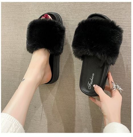 Dép Lông Nữ Đế Bánh Mì Bigsize 36-40 1613N, Dép Lê Nữ, Dép Nữ Quai Ngang, Dép Đi Du Lịch
