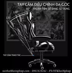 Ghế gaming đẹp giá rẻ màu HỒNG TRẮNG CG001