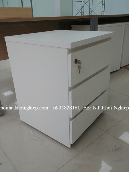 Hộc 3 ngăn không tay nắm giá rẻ DM04