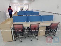 Vách  ngăn bàn làm việc gỗ VNG01