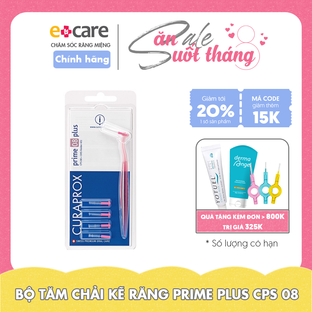  Bộ tăm chải kẽ răng Curaprox Prime Plus CPS 08 