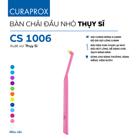  Bàn chải răng Curaprox CS 1006 đầu nhỏ 