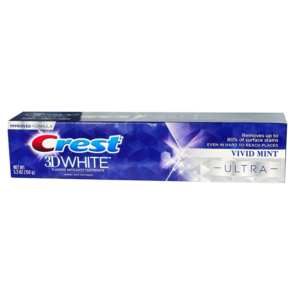  Kem đánh răng Crest 3D White Vivid Ultra làm trắng răng 150g 