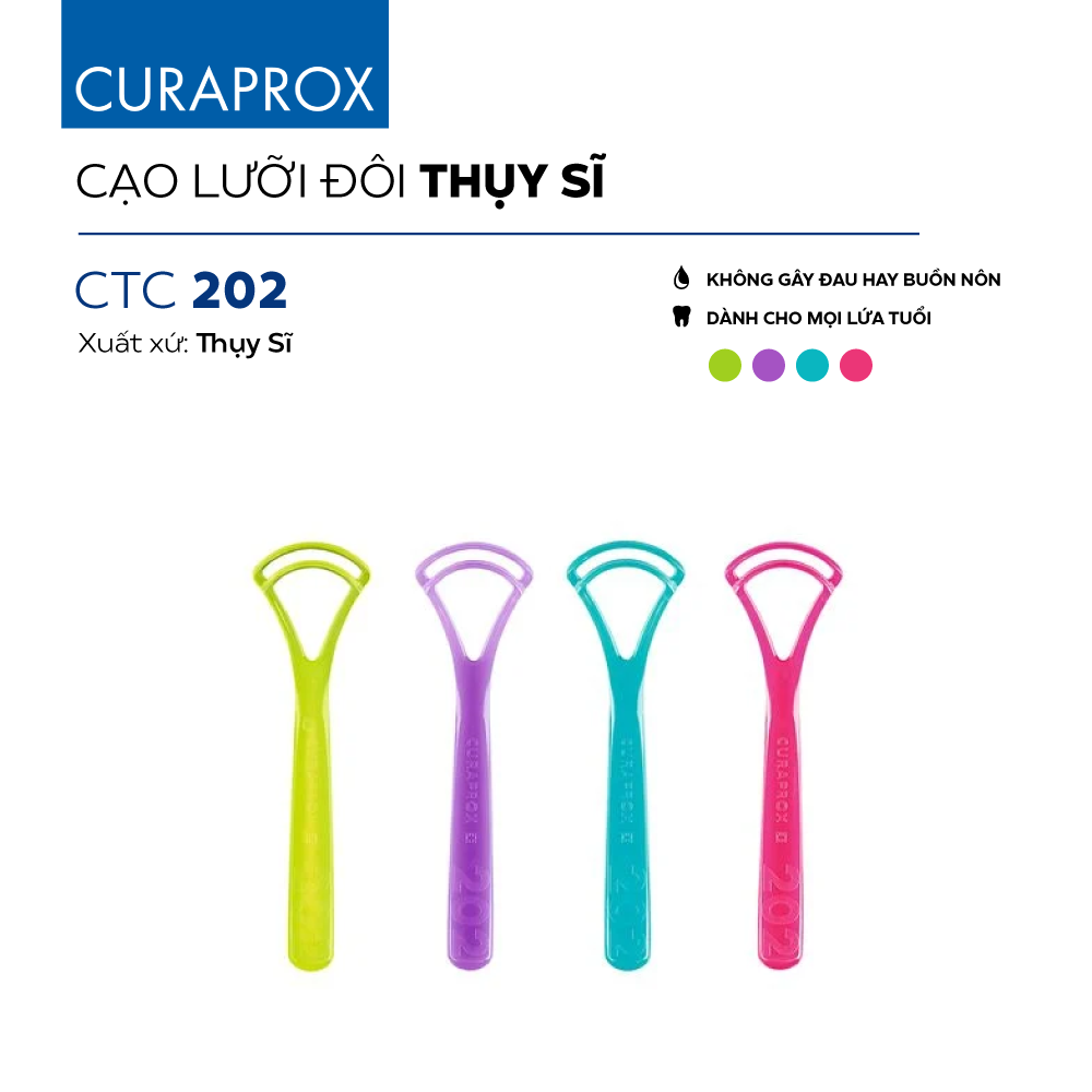  Cây cạo lưỡi Curaprox CTC 202 