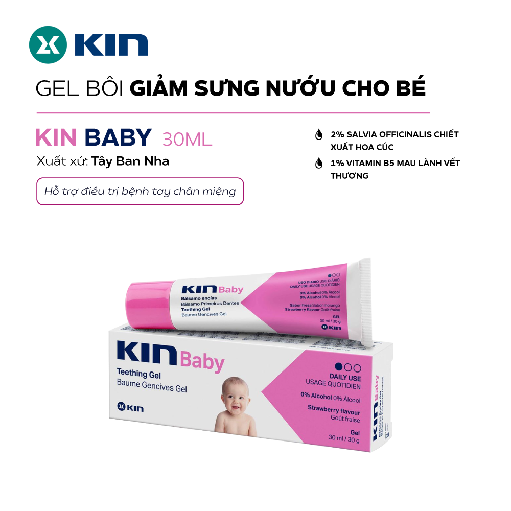  Kin Baby Gel giảm sưng nướu cho bé 30ml 