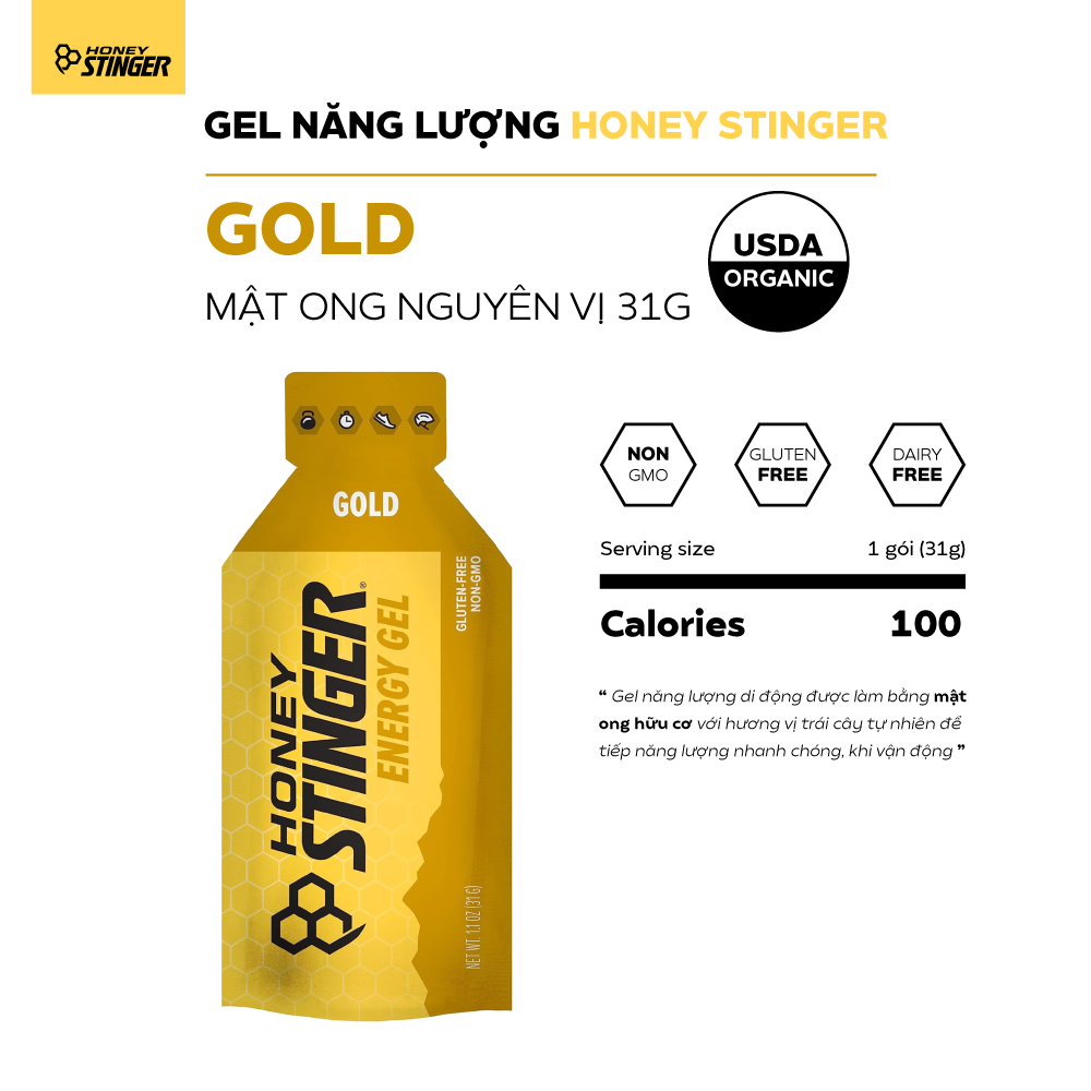  Gel Năng Lượng Organic Honey Stinger 31g 