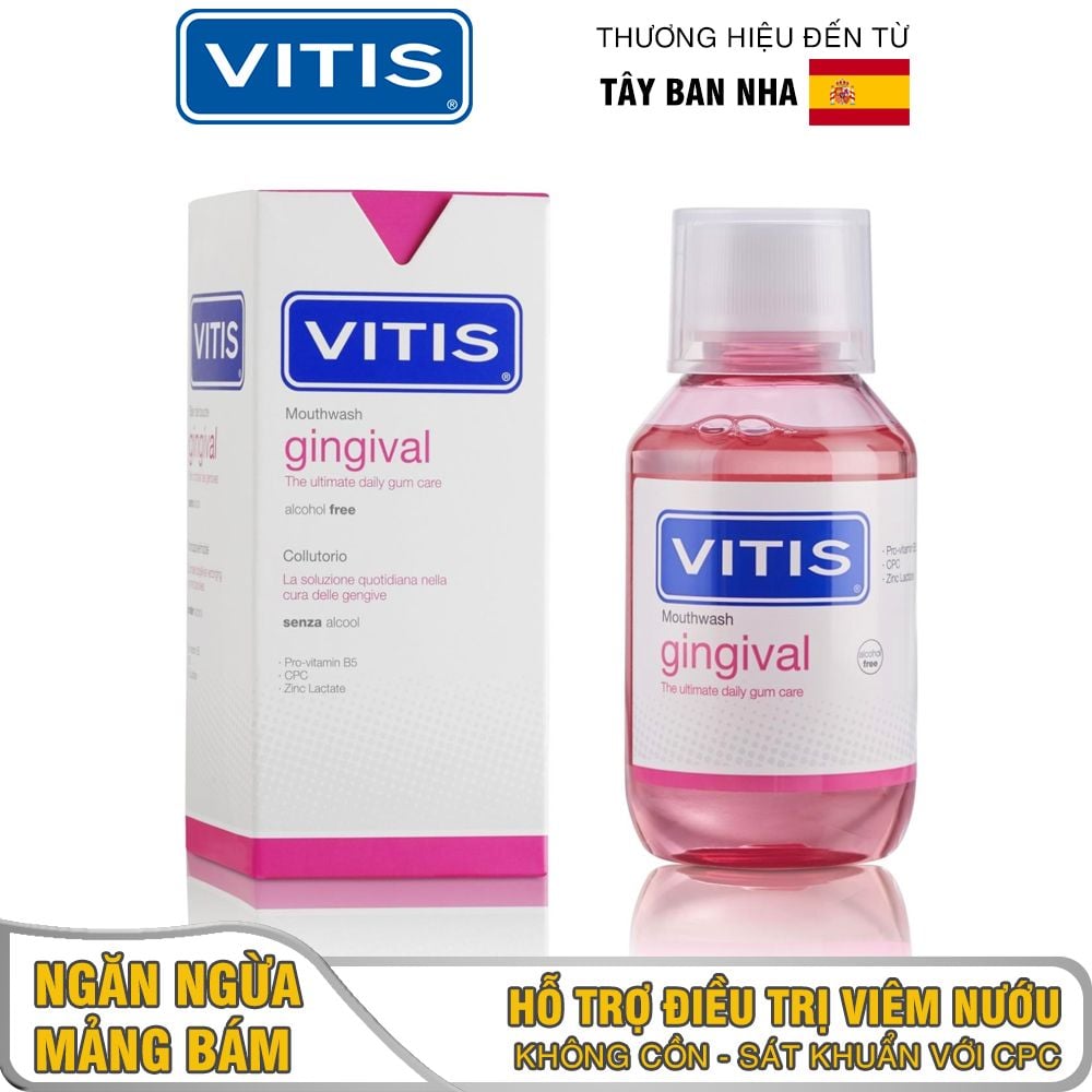  Nước súc miệng Vitis Gingival ngừa viêm nướu 150ml 