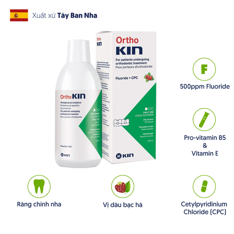  Nước súc miệng Ortho Kin cho răng niềng 500ml 