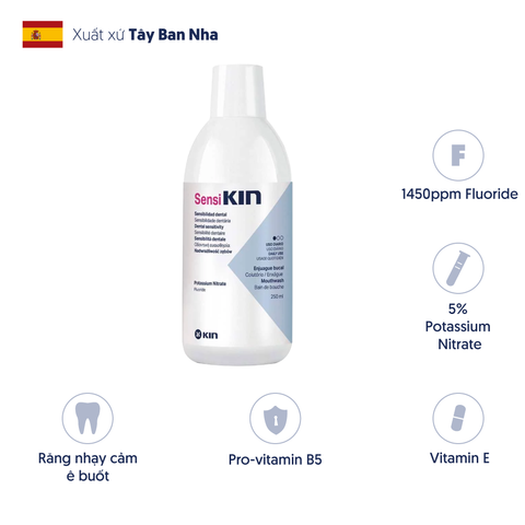  Combo nước súc miệng & kem đánh răng SensiKin ngừa ê buốt 