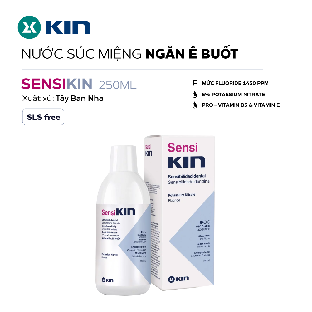  Nước súc miệng SensiKin ngừa ê buốt 250ml 