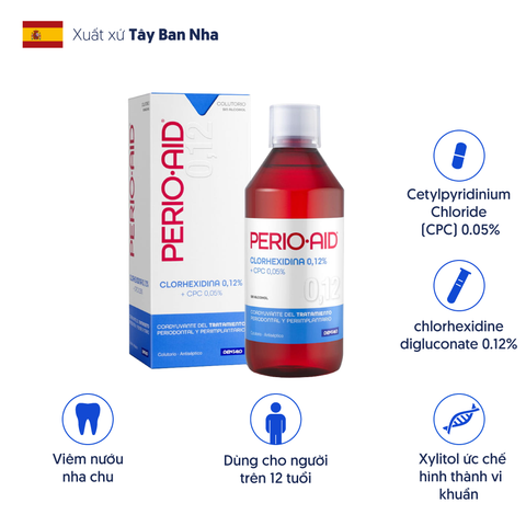  Nước súc miệng Perio-Aid Intensive Care ngừa viêm nướu 500ml 