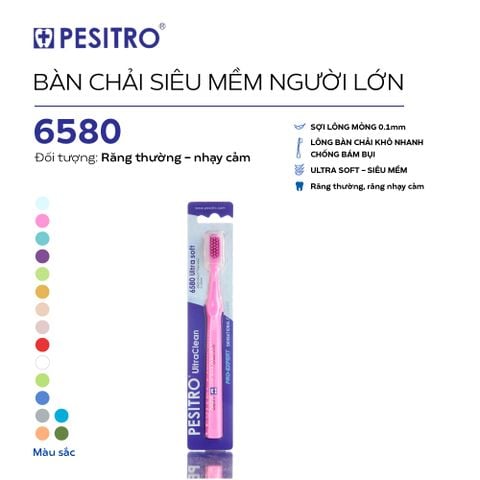  Bàn chải đánh răng siêu mềm Pesitro 6580 Ultra 