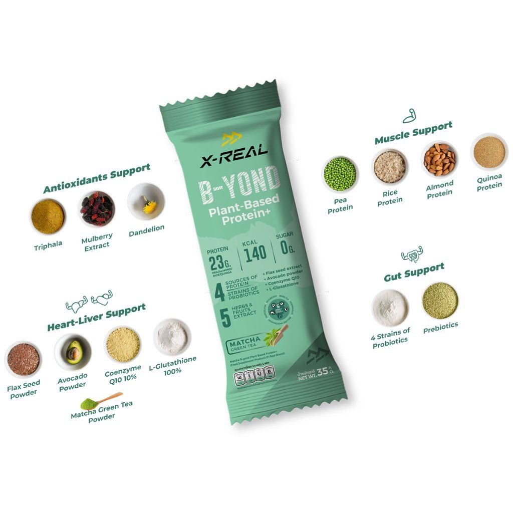  Bột năng lượng X-Real B-Yond Plant-Based Protein 35g 