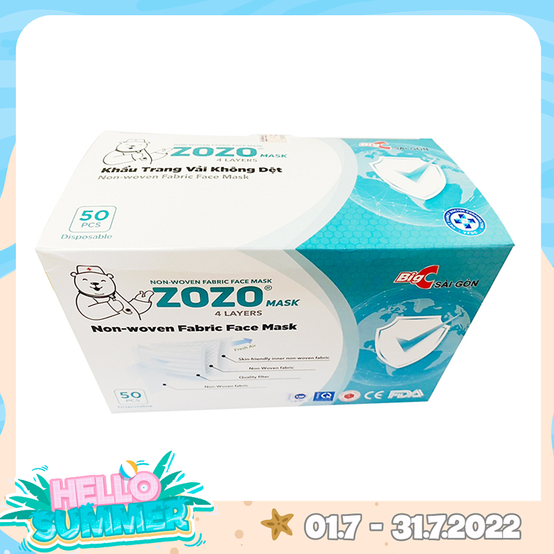  Hộp 50 khẩu trang y tế ZoZo 