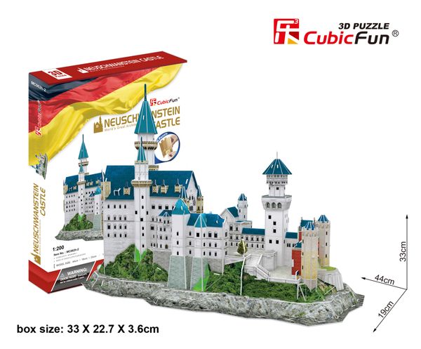  Mô Hình Giấy 3D Puzzle - Neuschwanstein Castle 2 