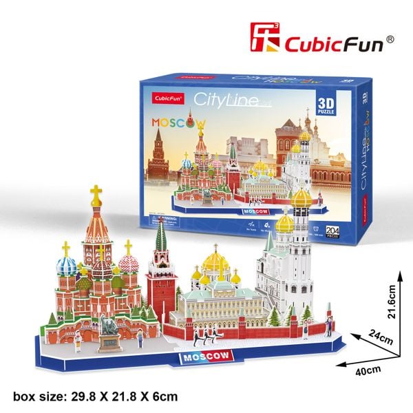  Mô Hình Giấy 3D Puzzle - Thành Phố Moscow 
