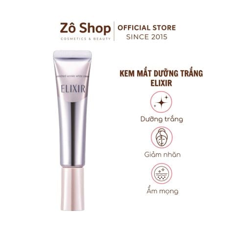 Kem mắt Retinol dưỡng trắng, giảm nhăn Elixir White Enriched Wrinkle White Cream 15g