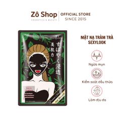 Mặt nạ đen tràm trà Sexylook cho da dầu mụn SEXYLOOK Tea Tree Anti Blemish Black Facial Mask