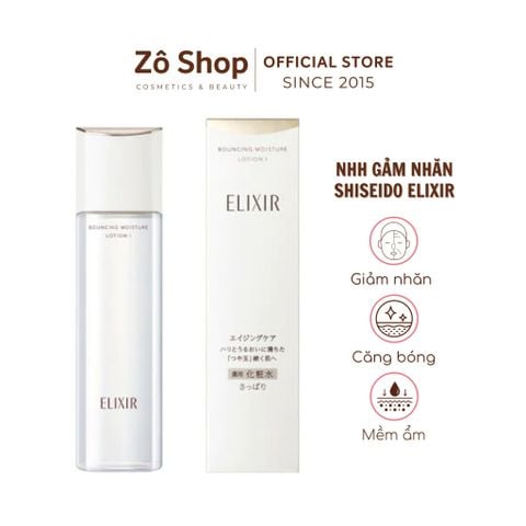 Nước hoa hồng nâng cơ, giảm nhăn Shiseido Elixir Bouncing Moist Lotion II 170ml