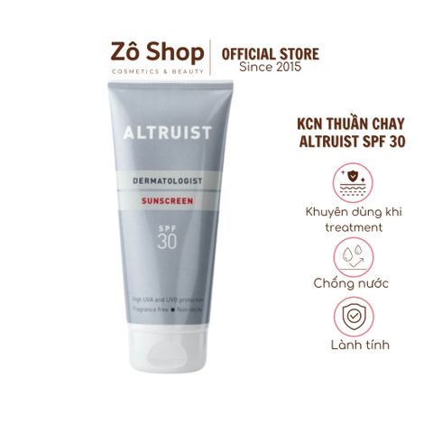 Kem chống nắng thuần chay phổ rộng dưỡng ẩm cho da treatment - Altruist Dermatologist Sunscreen SPF 30 200ml