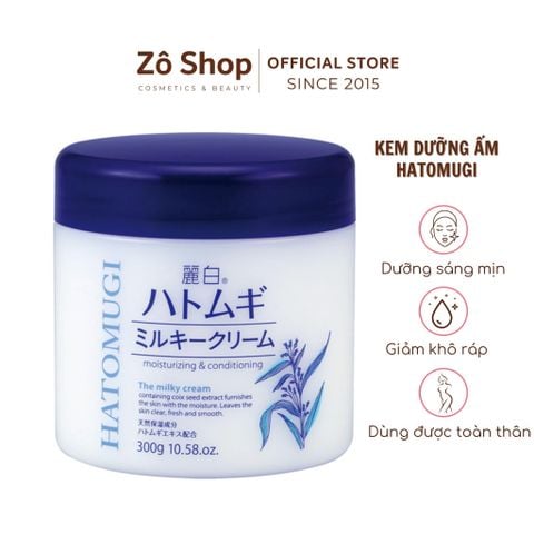 Kem dưỡng ẩm, dưỡng sáng da - Reihaku Hatomugi Moisturizing and Conditioning (300g)