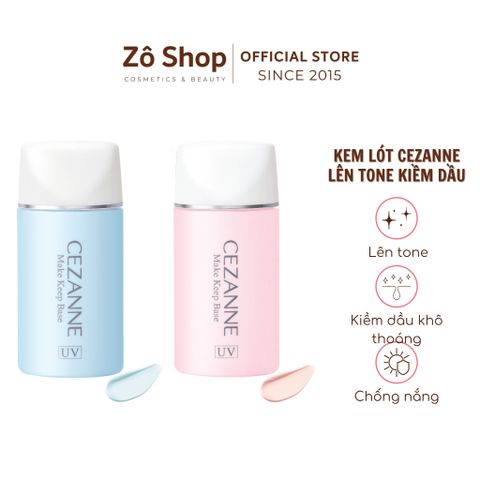 Kem lót kiềm dầu lên tone sáng mịn, chống nước - Cezanne Make Keep Base SPF28 PA++ (30ml)