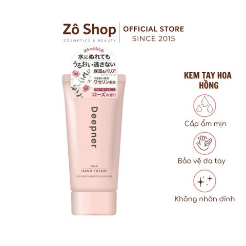 Kem tay dưỡng ẩm hương hoa hồng thư giãn - Omi Brothers Menturm Deepener Hand Rose (40g)