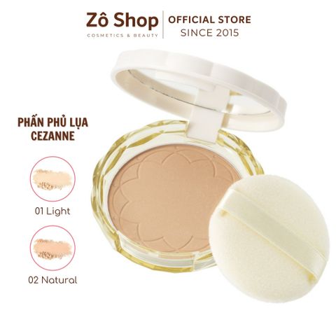 Phấn phủ dưỡng da che phủ lỗ chân lông - Cezanne UV Silk Cover Powder SPF 50+ PA++++ 10g