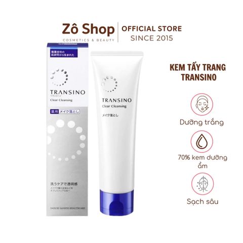 Kem tẩy trang dưỡng trắng - Transino Medicated Clear Cleansing 120g