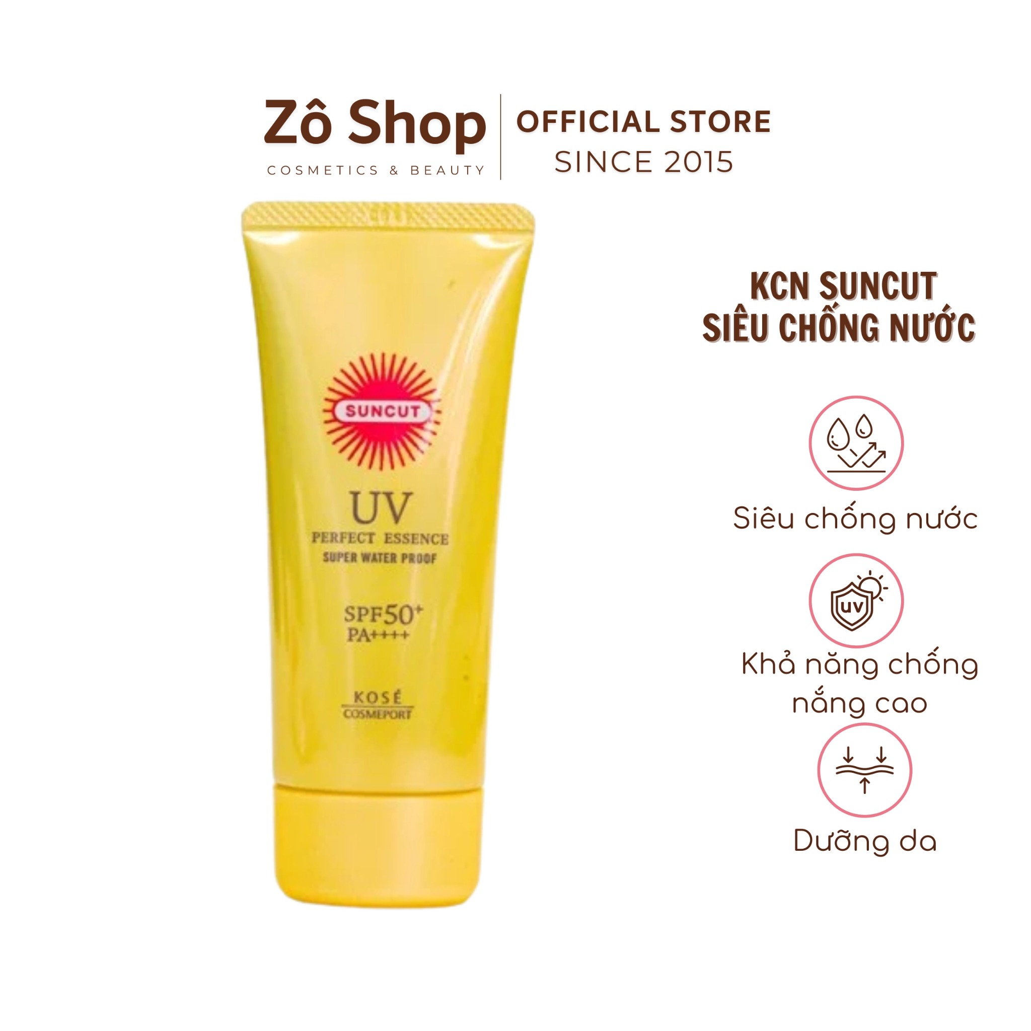 本物の chống siêu nắng chống Kem nước essence UV Perfect Suncut メイク道具・化粧小物