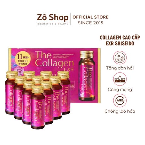 Nước uống collagen đẹp da - Shiseido EXR (10 chai)