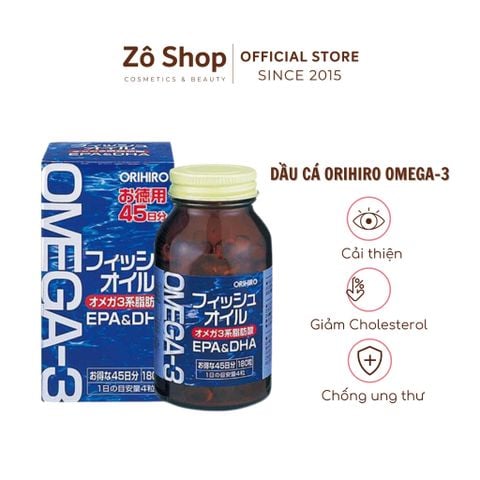 Dầu cá Orihiro Omega-3 180 viên