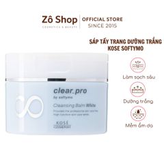 Sáp tẩy trang 7 in 1 dưỡng trắng - Kose Softymo Clear Pro Cleansing Balm White 90g