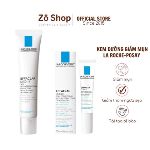 Kem dưỡng La Roche-Posay Effaclar Duo(+) giảm mụn, vết thâm