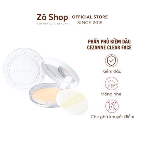 Phấn phủ kiềm dầu Cezanne UV Clear Face Powder 10g