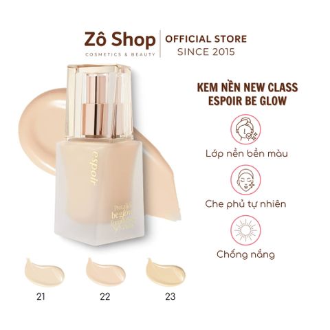 Kem nền Espoir căng bóng Pro Tailor Be Glow New Class SPF27 PA++ 30ml